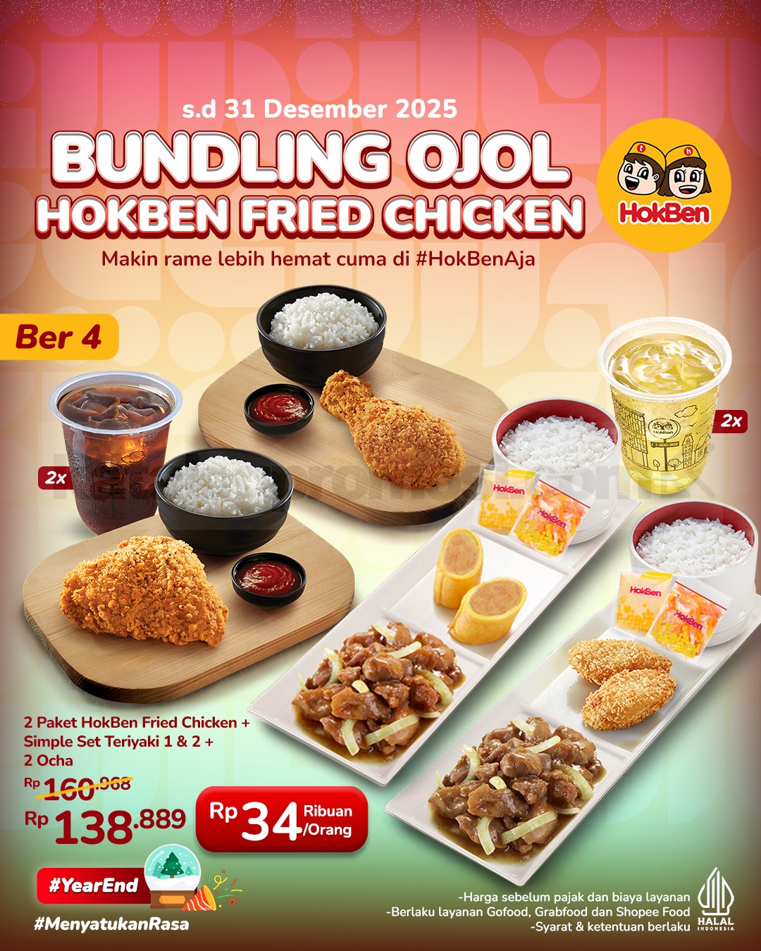 Promo HokBen Bundling Fried Chicken Mulai Rp. 33.000 Promo HokBen Bundling Fried Chicken Mulai Rp. 33.000 2