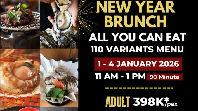 Promo Hokkaido Izakaya New Year Brunch AYCE mulai Rp. 200.000 1–4 Januari 2026
