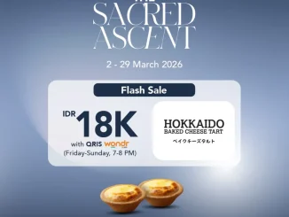 Promo Hokkaido Senayan City 2 Original Cheese Tart Rp. 18.000 bayar QRIS wondr by BNI