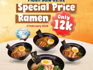 Promo Hokkaido-Ya Flash Sale 02.02 ramen small size Rp. 12.000