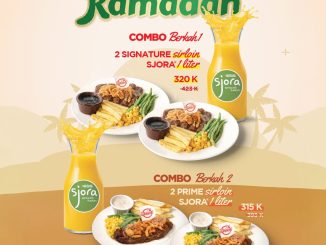 Promo Holycow Ramadan COMBO Berkah mulai Rp. 176.000 dengan steak dan SJORA 1 liter
