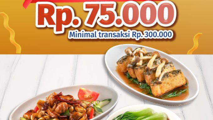 Promo Imperial Kitchen BTN Cashback Rp. 75.000 untuk transaksi minimal Rp. 300.000 dengan pembayaran Debit BTN atau QRIS BTN