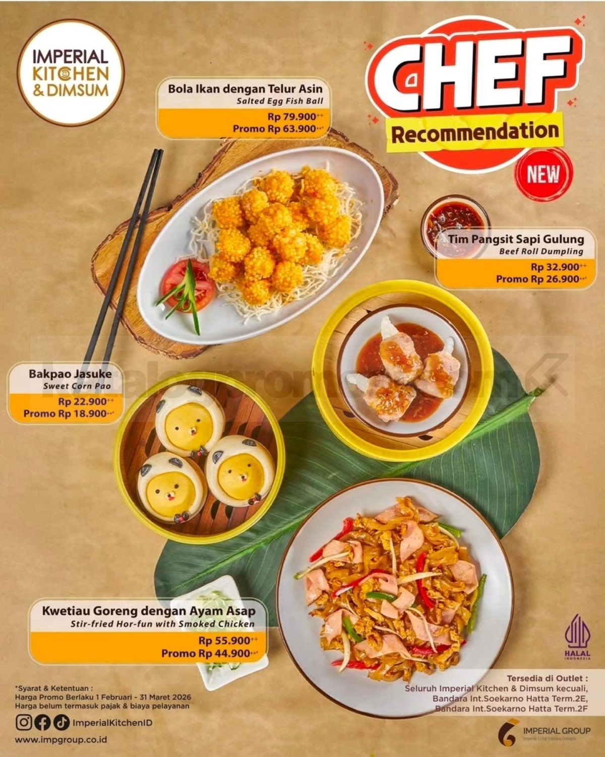 Promo Imperial Kitchen & Dimsum Menu Chef Recommendation - Pilihan Menu Spesial mulai Rp18.000++ Promo Imperial Kitchen & Dimsum Menu Chef Recommendation pilihan menu spesial mulai Rp18.000++