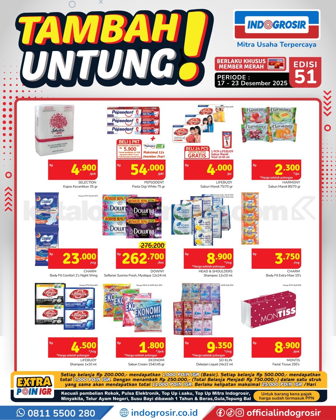 Promo Indogrosir TAMBAH UNTUNG 17-23 Desember 2025 Promo Indogrosir TAMBAH UNTUNG 17-23 Desember 2025 2