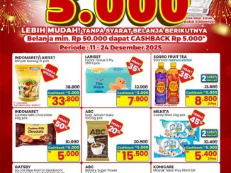 Promo Indomaret Cashback Rp. 5.000 1