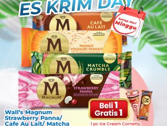 Promo Indomaret Es Krim Day WALL’S Magnum beli 1 gratis 1 khusus member Poinku