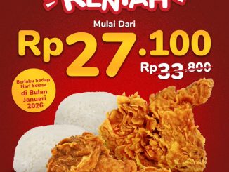 Promo Indomaret Selasa Renyah 2 ayam 2 nasi Rp. 27.100 khusus hari Selasa