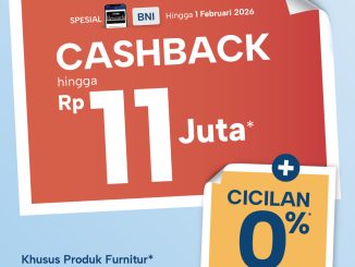 Promo Informa Awal Tahun Cashback Furnitur hingga Rp. 11.000.000 untuk belanja furnitur online