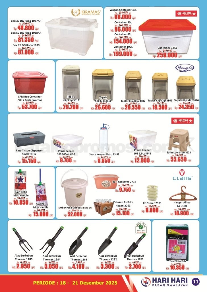 Promo JSM Hari Hari Swalayan 18-21 Desember 2025 Promo JSM Hari Hari Swalayan 18-21 Desember 2025 11