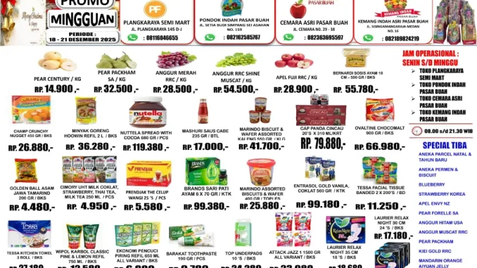 Promo JSM Plangkaraya Fruit Medan Periode 18-21 Desember 2025 1