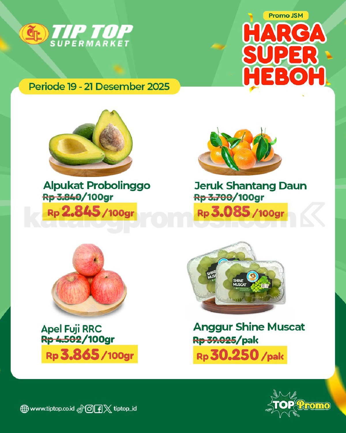 Promo JSM TIP TOP Supermarket Minggu ini 19-21 Desember 2025 Promo JSM TIP TOP Supermarket Minggu ini 19-21 Desember 2025 2