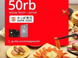 Promo Kappa Sushi Diskon Rp. 50.000 dengan Kartu DBS untuk Buffet, Lunch Set, dan Ala Carte