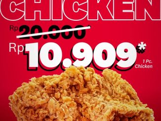 Promo KFC Attack Chicken 1 Pc Ayam Rp. 10.909 harga hemat