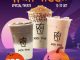 Promo KOI Thé Halloween Special Treats Rp85.000 dengan Bubble Milk Tea, Ovaltine Milk, dan Premium Hojicha Latte ukuran medium.