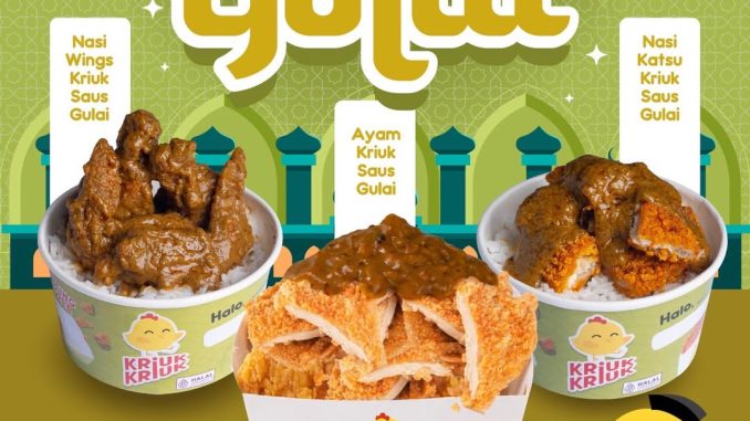 Promo Kriuk Kriuk NEW! Menu Saus Gulai varian ayam wings katsu