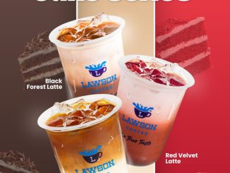 Promo Lawson Cake Series Limited Edition cuma Rp. 18.000 dengan varian Black Forest, Red Velvet, dan Tiramisu