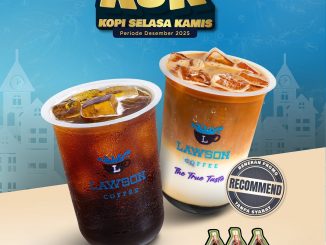 Promo Lawson KSK Kopi Selasa Kamis Rp. 10.000 untuk kopi dan tebus Onigiri selama Desember 2025