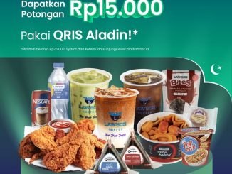 Promo Lawson Potongan Rp. 15.000 Pakai QRIS Aladin minimal belanja Rp75.000