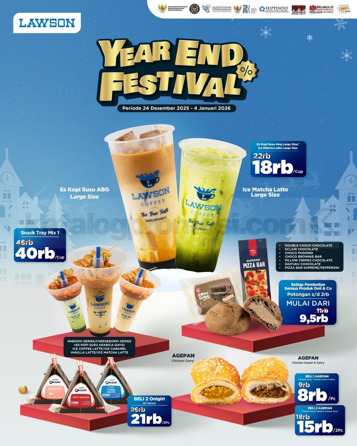 Promo Lawson Year End Festival Menu Favorit mulai Rp. 8.000 Promo Lawson Year End Festival Menu Favorit mulai Rp. 8.000 periode akhir tahun