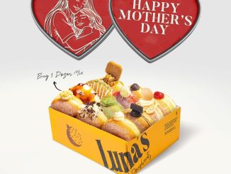 Promo Luna’s Doughnuts Mother’s Day Mix Dozen Rp. 135.000 untuk pembelian 1 lusin donat mix