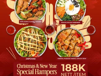 Promo Magal Christmas & New Year Hampers mulai Rp. 188 ribu dengan pilihan menu Korea untuk perayaan akhir tahun.