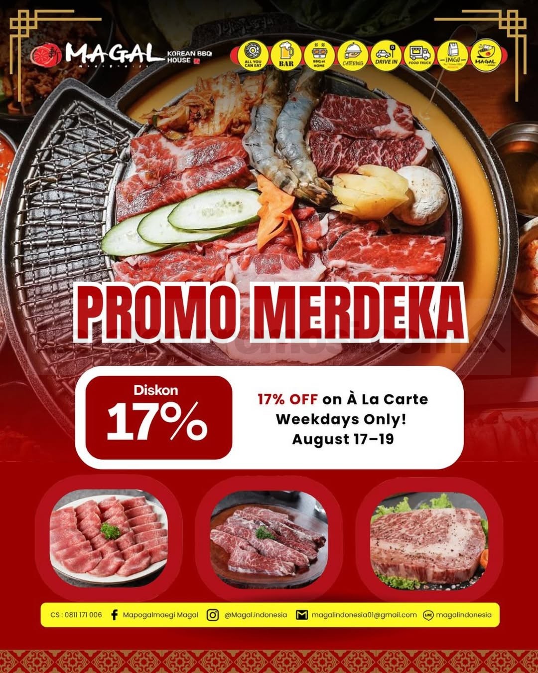 Promo Magal Merdeka Diskon 17% Menu À La Carte
