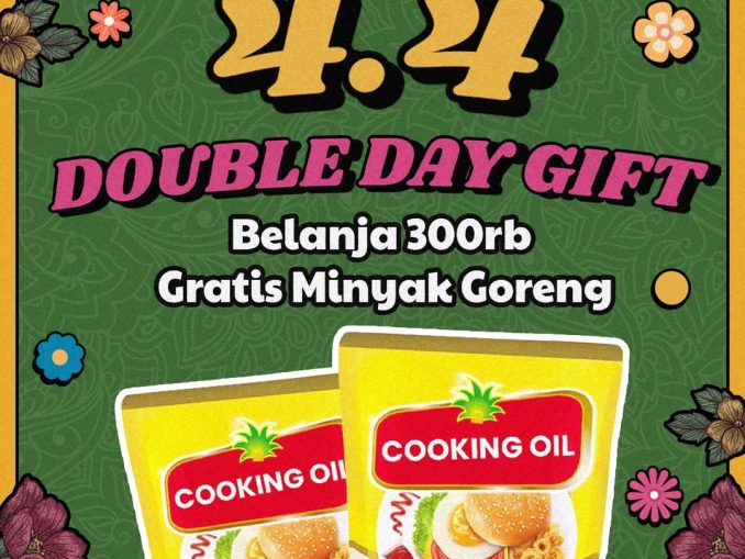 Promo Metropolitan Mall Bekasi 4.4 Double Day Gift minyak goreng gratis belanja Rp 300.000