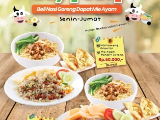 Promo Mister Baso Beli 1 Gratis 1 Menu Favorit Rp. 50.000 nasi goreng dan mie ayam