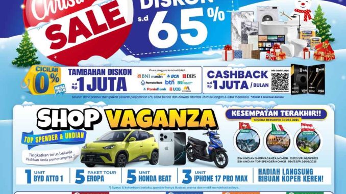Promo Mitra10 Christmas Sale diskon s.d 65% 1
