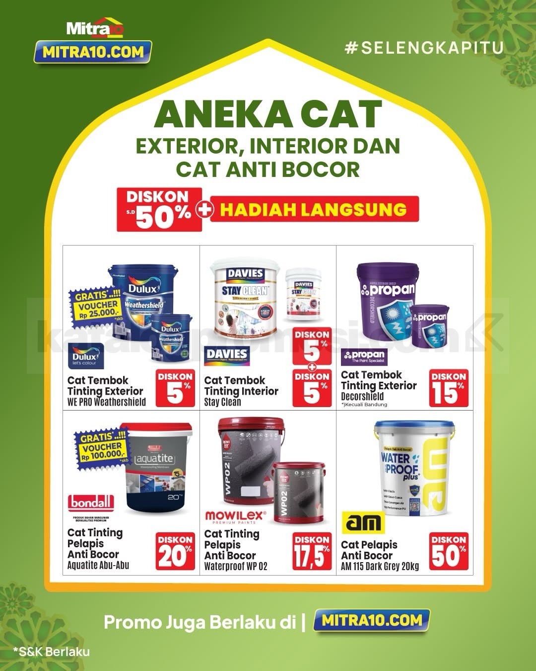 Promo Mitra10 Ramadhan Raya Sale Diskon Hingga 60% Promo Mitra10 Ramadhan Raya Sale Diskon Hingga 60% 4