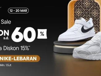 Promo Nike Lebaran diskon hingga 60% dan ekstra 15% di Blibli