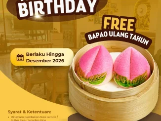 Promo OldTown White Coffee Birthday Treat Free Bapao ulang tahun dengan dine-in dan pembelian menu tertentu