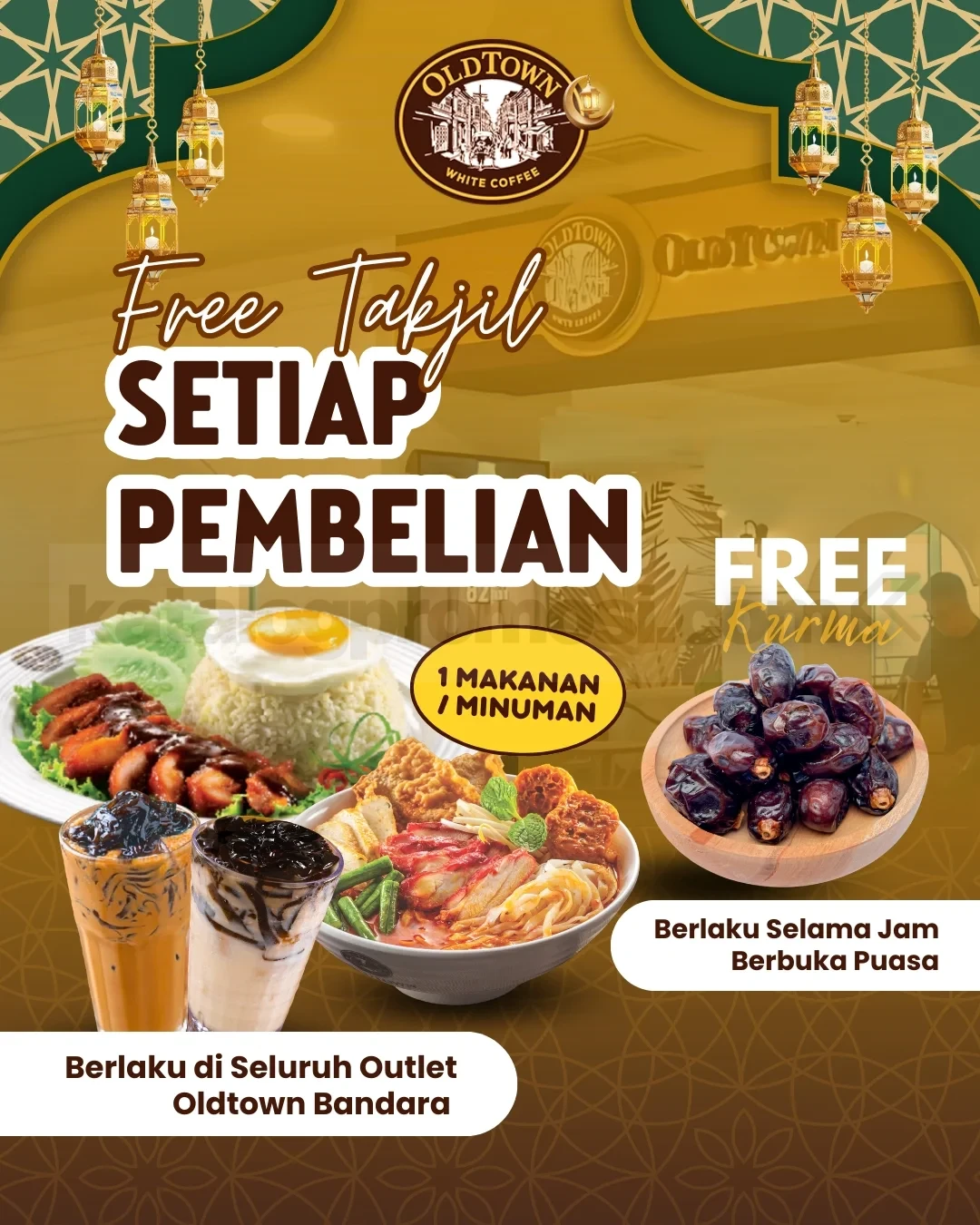 Promo OldTown White Coffee Ramadhan Free Takjil Promo OldTown White Coffee Ramadhan Free Takjil gratis kurma setiap pembelian makanan atau minuman