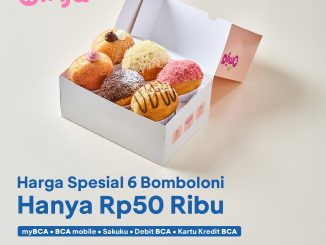 Promo Omija Cafe 6 Bomboloni Rp. 50 ribu Pakai QRIS BCA bebas pilih rasa