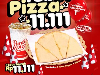 Promo Panties Pizza Anniversary Pizza mulai Rp. 1 tebus pizza spesial di Balikpapan