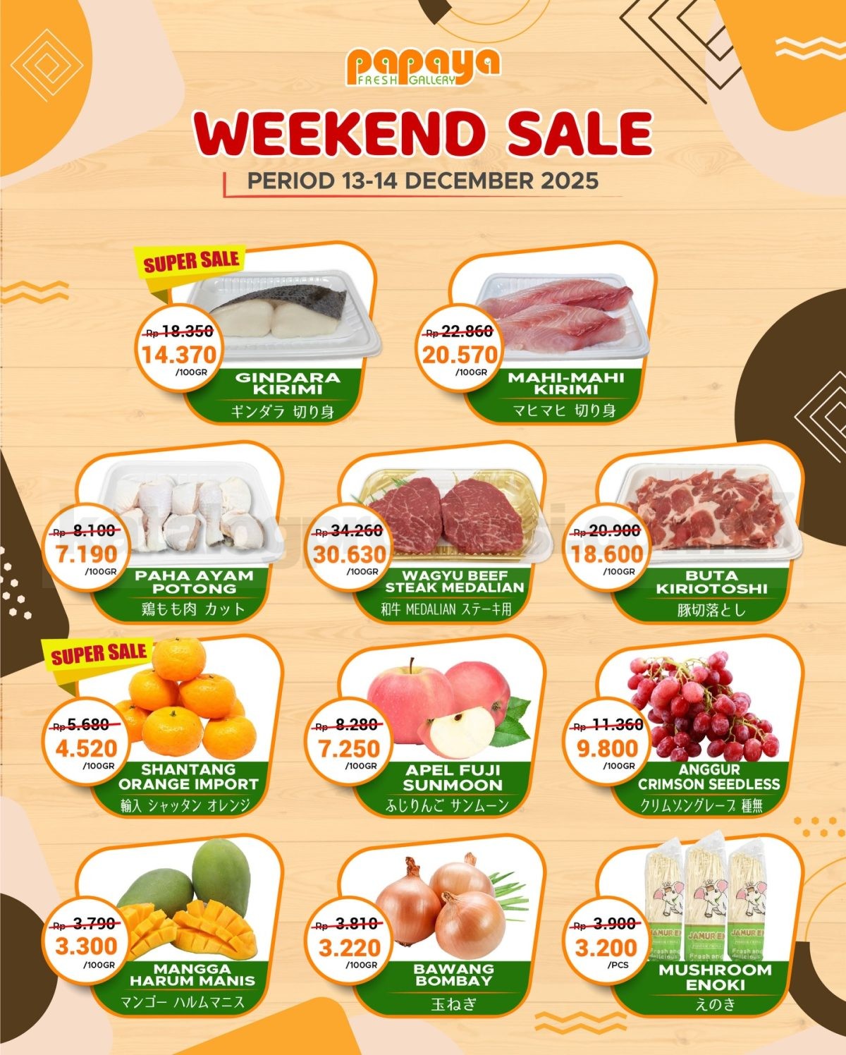 Promo Papaya Fresh Gallery Bali Weekend Fiesta 13-14 Desember 2025 Promo Papaya Fresh Gallery Bali Weekend Fiesta 13-14 Desember 2025 1