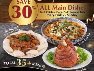 Promo Paradise Dynasty Weekend Surprise diskon 30% all main dishes setiap Jumat sampai Minggu