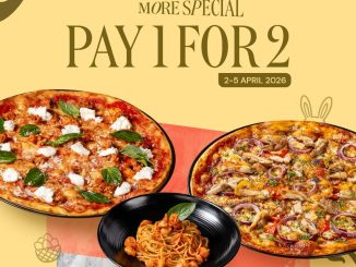 Promo Pizza Marzano Easter beli 1 gratis 1 menu pizza atau pasta April 2026