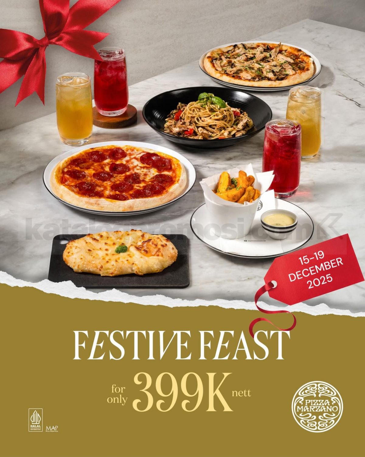 Promo Pizza Marzano Festive Feast Menu Sharing Rp. 339.000 Promo Pizza Marzano Festive Feast Menu Sharing Rp. 339.000 1