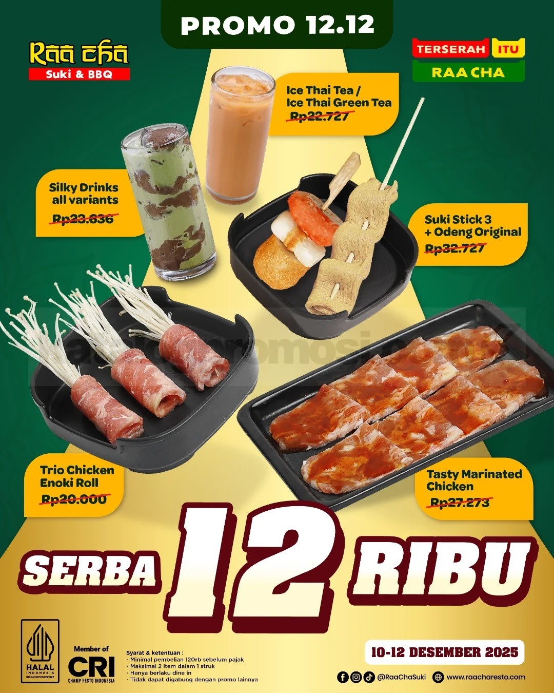 Promo Raa Cha 12.12 Serba Rp. 12.000 Promo Raa Cha 12.12 Serba Rp. 12.000 1