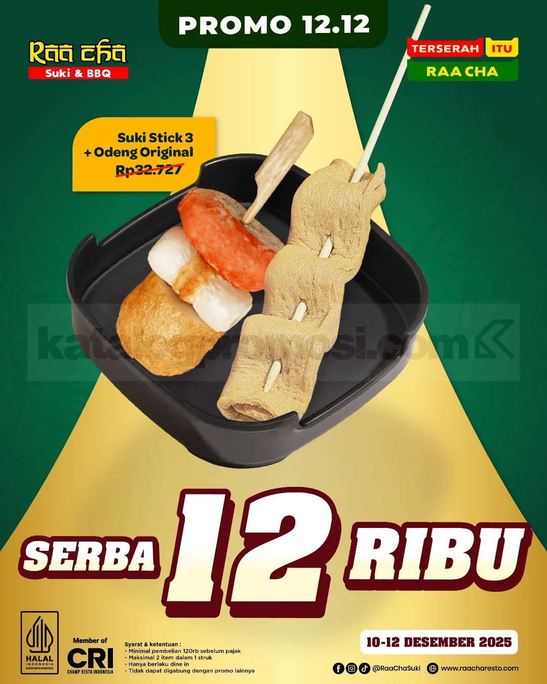 Promo Raa Cha 12.12 Serba Rp. 12.000 Promo Raa Cha 12.12 Serba Rp. 12.000 4