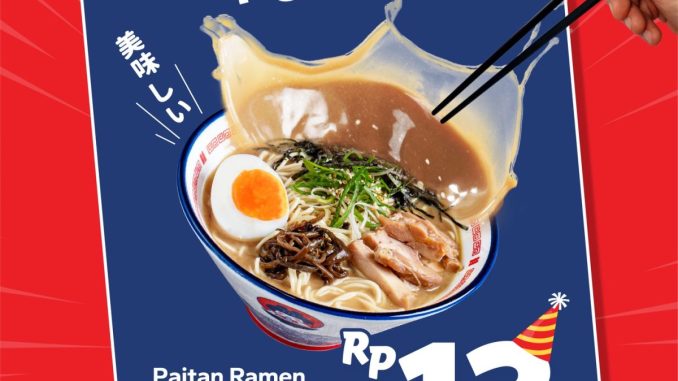 Promo Ramen Girl Spesial HUT BRI Paitan Ramen Original Rp. 13.000 bayar pakai BRI