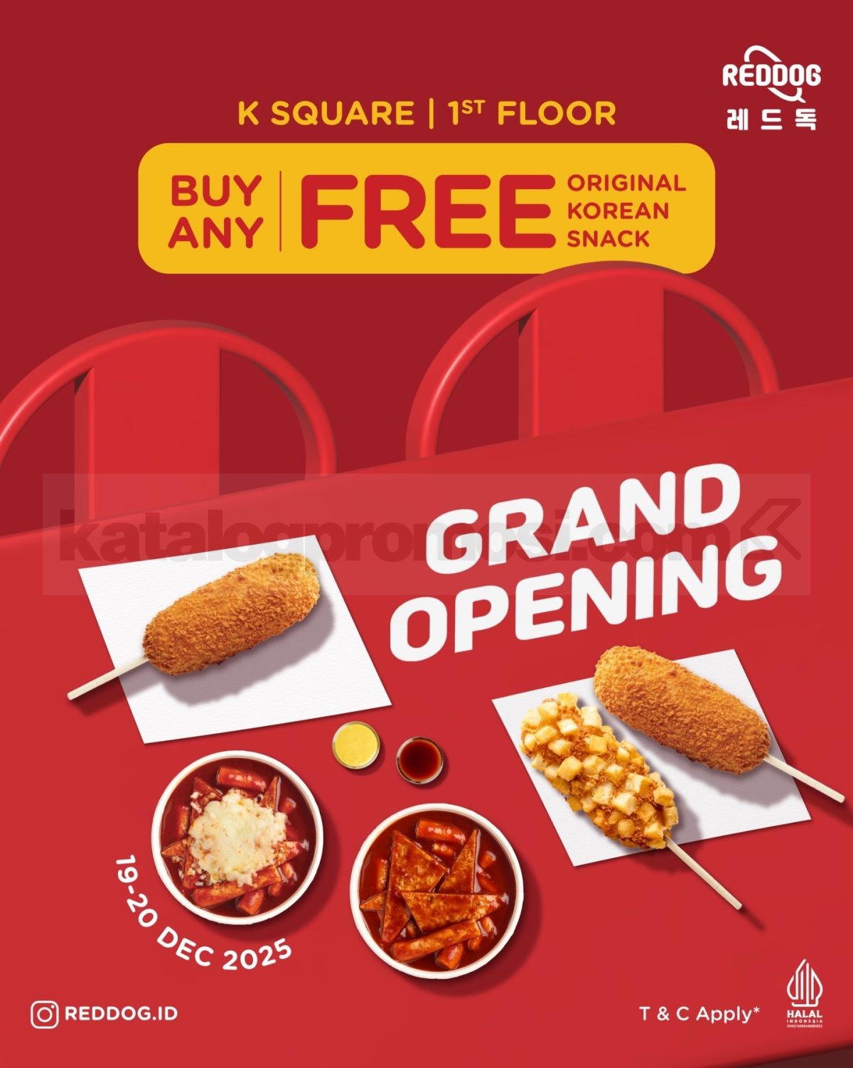 Promo Reddog Grand Opening Batam Gratis Korean Snack Promo Reddog Grand Opening Batam Gratis Korean Snack di K Square