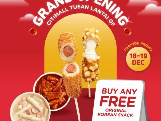 Promo Reddog Grand Opening Citimall Tuban beli 1 gratis 1 Korean snack