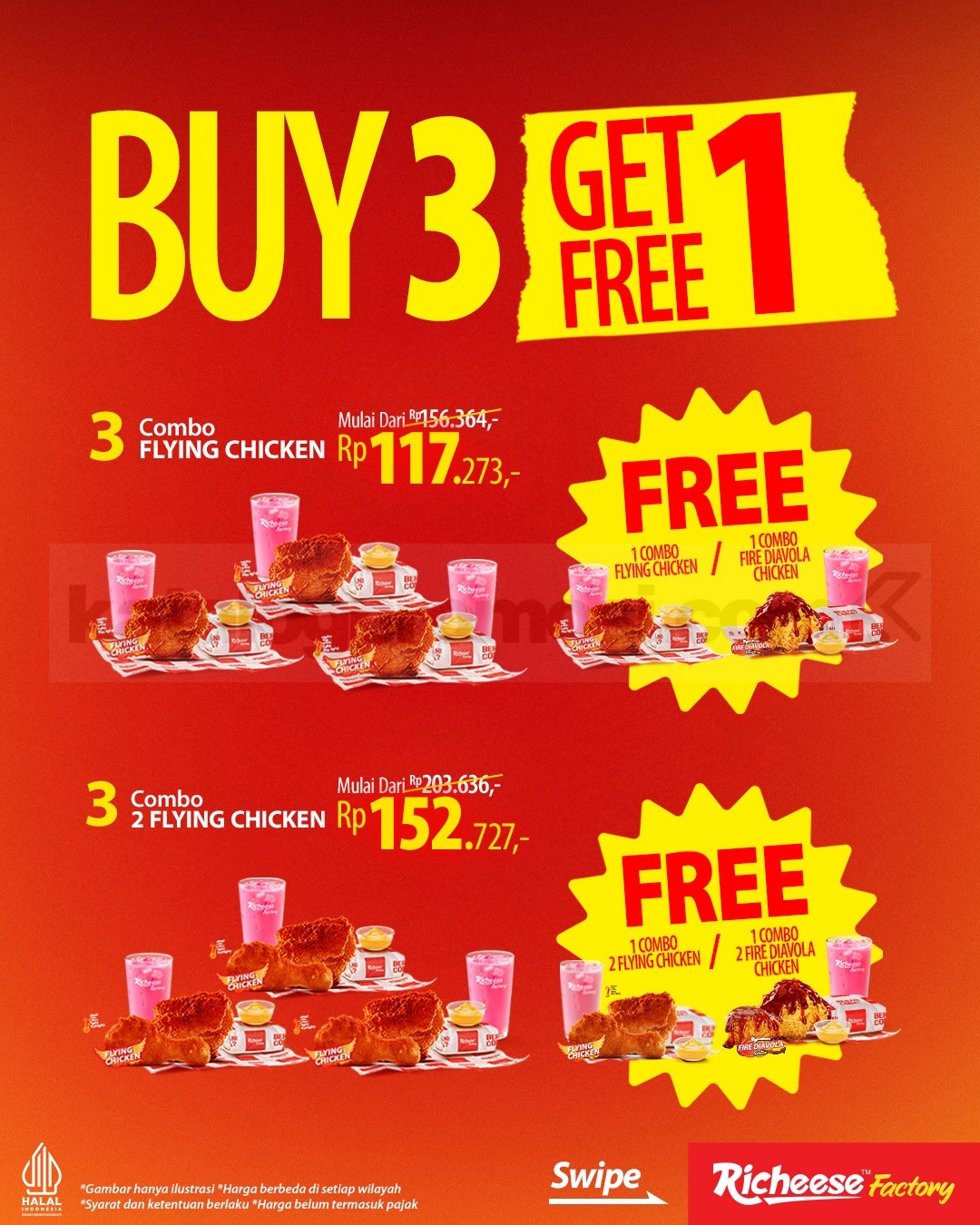 Promo Richeese Factory BUY 3 GET 1 FREE Promo Richeese Factory BUY 3 GET 1 FREE 1