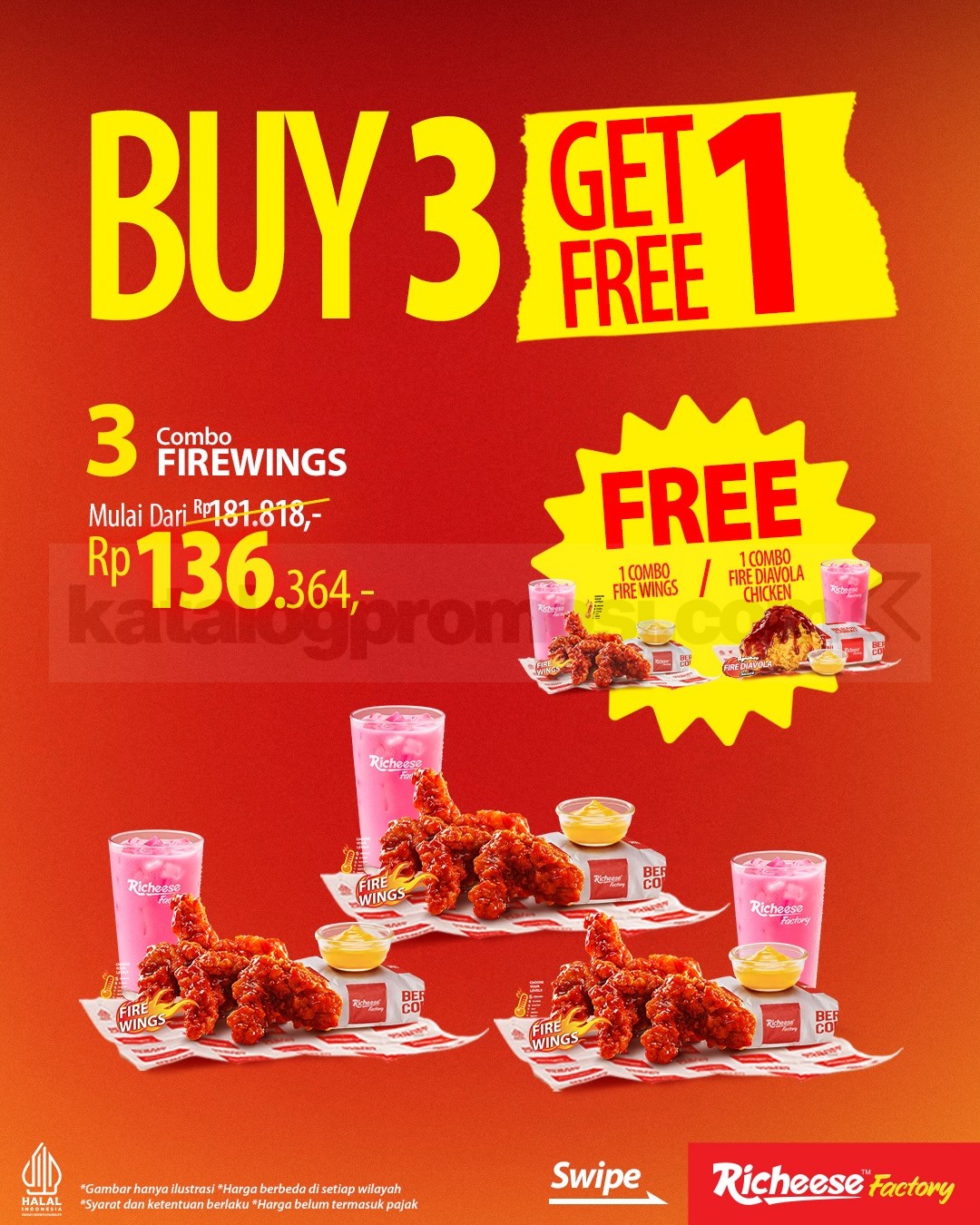 Promo Richeese Factory BUY 3 GET 1 FREE Promo Richeese Factory BUY 3 GET 1 FREE 2