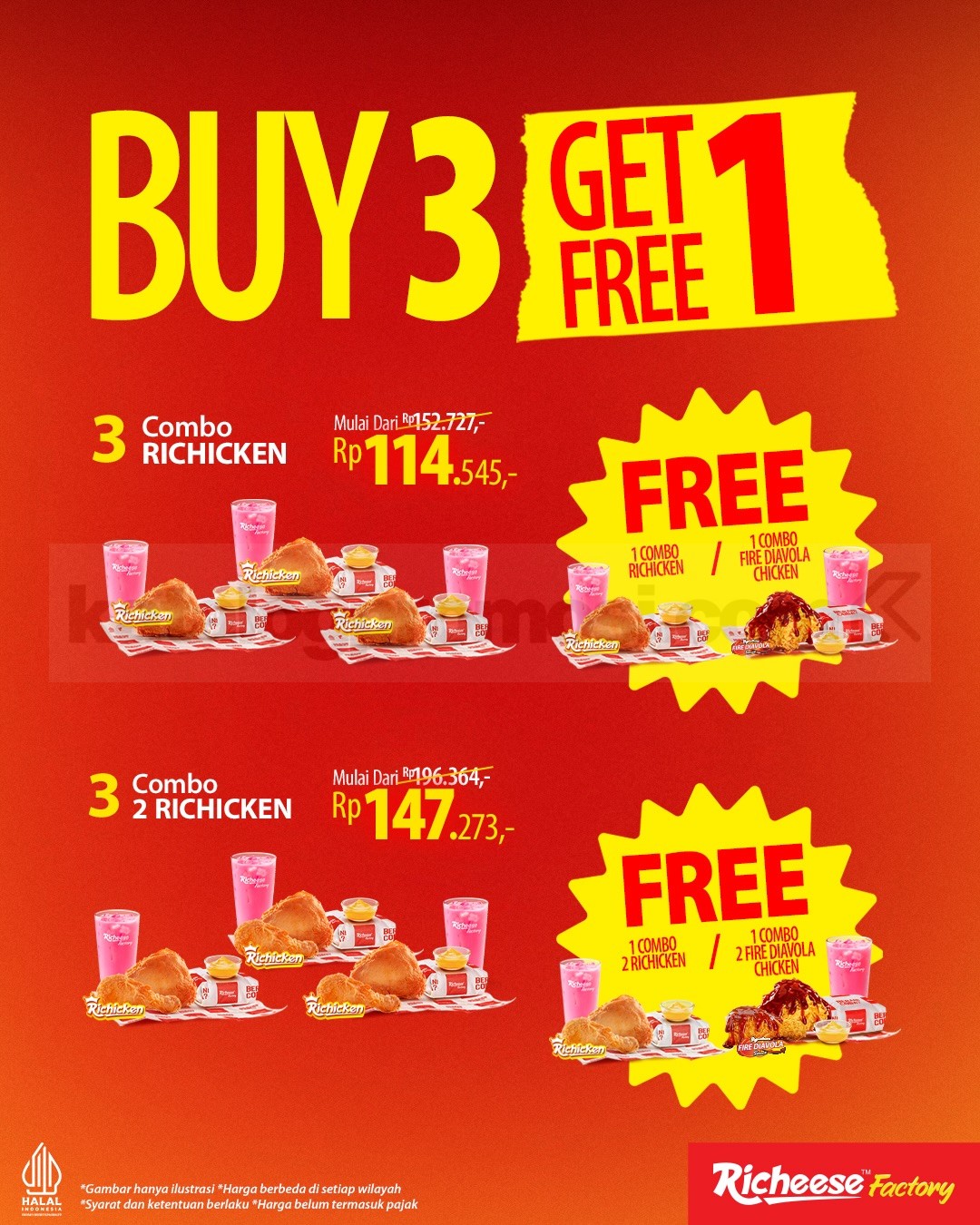 Promo Richeese Factory BUY 3 GET 1 FREE Promo Richeese Factory BUY 3 GET 1 FREE 4