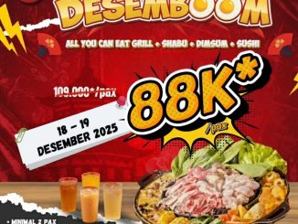 Promo Sakabe Buffet Desemb00m All You Can Eat Rp. 88.000 dengan grill dan shabu reguler