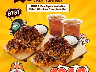 Promo San Gyu NEW! Fried Chicken Yakiniku Buy 1 Get 1 periode 2 Maret - 5 April 2026