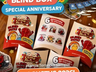 Promo Shaburi x Kintan Buffet Blind Box Special Anniversary dengan koleksi 6 keychain edisi anniversary.